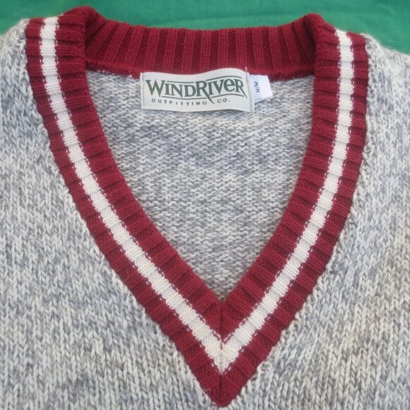 Brand New Wind River Cotton Wool Pullover V-Neck CollarSweater - Medium Men's. - Picture 10 of 12